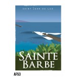 AF53- Lot de 5 Affiches Sainte Barbe